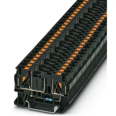 Fuse terminal block, 2 pole, 0.2-6.0 mm², 12 V, 10 A, 3208951 - 1