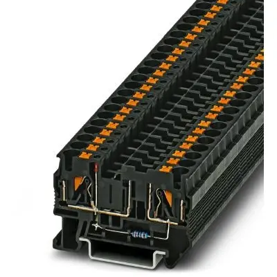 Fuse terminal block, 6.0 mm², 70 V, 10 A, 1058965 - 1