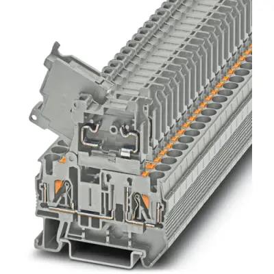 Fuse terminal block, 2 pole, 0.2-6.0 mm², 500 V, 6.3 A, 1058940 - 1