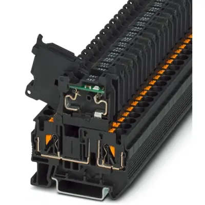 Fuse terminal block, 2 pole, 4.0 mm², 24 V, 6.3 A, 3211903 - 1