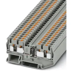 Component terminal block, push-in connection, 0.2-6.0 mm², 4 pole, 1.5 A, 8 kV, gray, 3211919