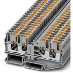 Through terminal block, push-in connection, 0.5-10 mm², 4 pole, 41 A, 8 kV, gray, 3212934