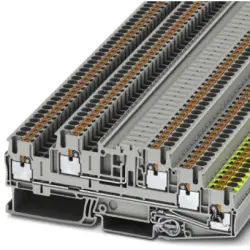 Protective conductor terminal, push-in connection, 0.14-4.0 mm², 20 A, 4 kV, gray, 3210547