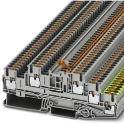 Protective conductor terminal, push-in connection, 0.14-4.0 mm², 22 A, 4 kV, gray, 3210549