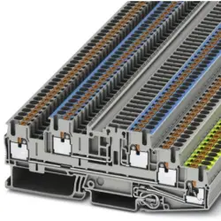 Protective conductor terminal, push-in connection, 0.14-4.0 mm², 22 A, 4 kV, gray, 3210545