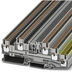 Protective conductor terminal, push-in connection, 0.14-4.0 mm², 22 A, 4 kV, gray, 3210539
