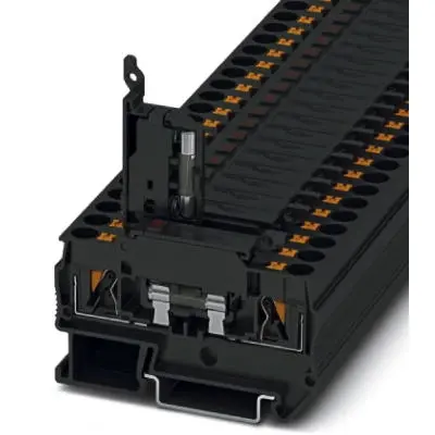 Fuse terminal block, 2 pole, 0.2-6.0 mm², 24 V, 6.3 A, 3270203 - 1