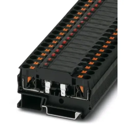 Fuse terminal block, 2 pole, 0.2-6.0 mm², 60 V, 6.3 A, 3270205 - 1