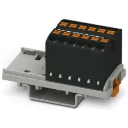Distribution block, push-in connection, 0.14-4.0 mm², 12 pole, 24 A, 8 kV, black, 3273036