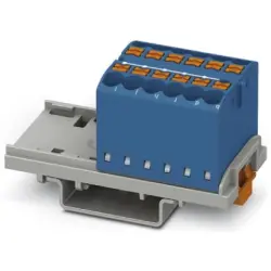 Distribution block, push-in connection, 0.14-4.0 mm², 12 pole, 24 A, 8 kV, blue, 3273024