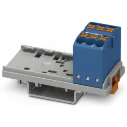 Distribution block, push-in connection, 0.14-4.0 mm², 6 pole, 24 A, 8 kV, blue, 3273002