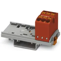 Distribution block, push-in connection, 0.14-4.0 mm², 6 pole, 24 A, 8 kV, red, 3273004