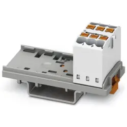 Distribution block, push-in connection, 0.14-4.0 mm², 6 pole, 24 A, 8 kV, white, 3273012