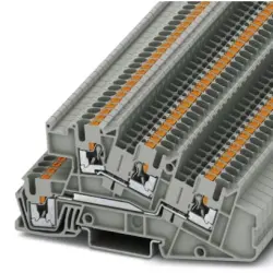 Installation terminal block, push-in connection, 0.14-4.0 mm², 24 A, 6 kV, gray, 3213953