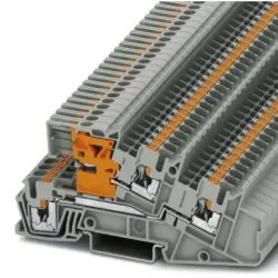 Installation terminal block, push-in connection, 0.14-4.0 mm², 24 A, 6 kV, gray, 3213948