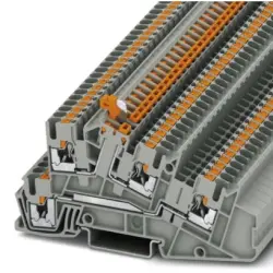 Installation terminal block, push-in connection, 0.14-4.0 mm², 24 A, 6 kV, gray, 3213958