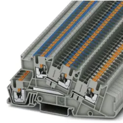 Installation terminal block, push-in connection, 0.14-4.0 mm², 24 A, 6 kV, gray, 3213954