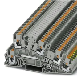 Protective conductor terminal, push-in connection, 0.14-4.0 mm², 24 A, 6 kV, gray, 3213959