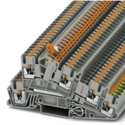 Protective conductor terminal, push-in connection, 0.14-4.0 mm², 24 A, 6 kV, gray, 3213957