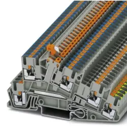 Protective conductor terminal, push-in connection, 0.14-4.0 mm², 24 A, 6 kV, gray, 3213955
