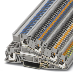 Protective conductor terminal, push-in connection, 0.14-4.0 mm², 24 A, 6 kV, gray, 3213943