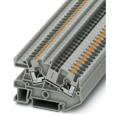 Installation terminal block, push-in connection, 0.2-6.0 mm², 32 A, 6 kV, gray, 3213970 - 1
