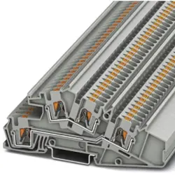 Installation terminal block, push-in connection, 0.2-6.0 mm², 28 A, 6 kV, gray, 3214052