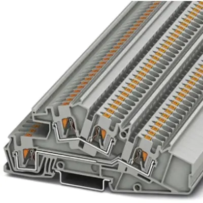 Installation terminal block, push-in connection, 0.2-6.0 mm², 28 A, 6 kV, gray, 3214052 - 1