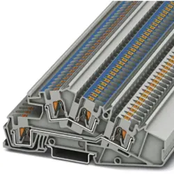 Installation terminal block, push-in connection, 0.2-6.0 mm², 28 A, 6 kV, gray, 3214051