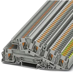 Protective conductor terminal, push-in connection, 0.2-6.0 mm², 28 A, 6 kV, gray, 3214050