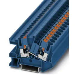 Installation terminal block, push-in connection, 0.5-10 mm², 2 pole, 41 A, 6 kV, blue, 3213973