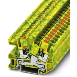 Protective conductor terminal, push-in connection, 0.5-10 mm², 8 kV, yellow/green, 3213966