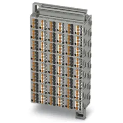Shunting honeycomb, push-in connection, 0.14-2.5 mm², 48 pole, 17.5 A, 6 kV, gray, 3270318