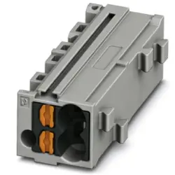 Shunting honeycomb, push-in connection, 0.14-2.5 mm², 1 pole, 17.5 A, 6 kV, black/gray, 3270434