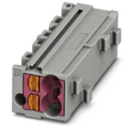 Shunting honeycomb, push-in connection, 0.14-2.5 mm², 1 pole, 17.5 A, 6 kV, gray, 3270438