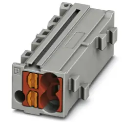 Shunting honeycomb, push-in connection, 0.14-2.5 mm², 1 pole, 17.5 A, 6 kV, gray, 3270431
