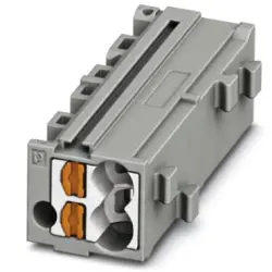 Shunting honeycomb, push-in connection, 0.14-2.5 mm², 1 pole, 17.5 A, 6 kV, gray, 3270303