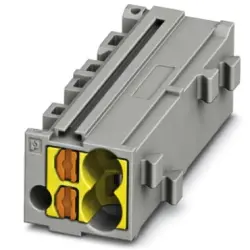 Shunting honeycomb, push-in connection, 0.14-2.5 mm², 1 pole, 17.5 A, 6 kV, gray, 3270437