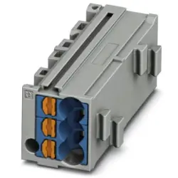 Shunting honeycomb, push-in connection, 0.14-2.5 mm², 1 pole, 17.5 A, 6 kV, gray, 3270420