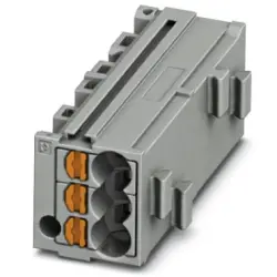 Shunting honeycomb, push-in connection, 0.14-2.5 mm², 1 pole, 17.5 A, 6 kV, gray, 3270300