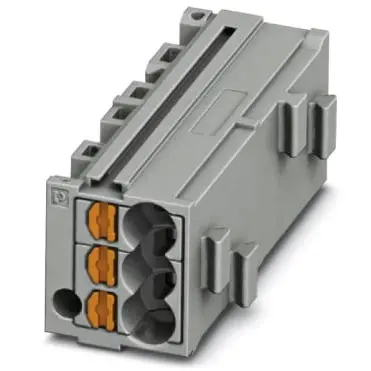 Shunting honeycomb, push-in connection, 0.14-2.5 mm², 1 pole, 17.5 A, 6 kV, gray, 3270300 - 1