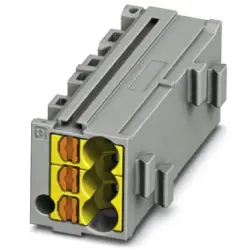 Shunting honeycomb, push-in connection, 0.14-2.5 mm², 1 pole, 17.5 A, 6 kV, gray, 3270427