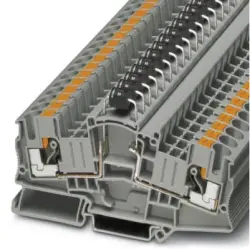 Component terminal block, push-in connection, 0.5-10 mm², 2 pole, 5 A, 8 kV, gray, 3035698