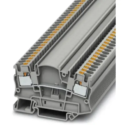 Through terminal block, push-in connection, 0.2-6.0 mm², 2 pole, 32 A, 6 kV, gray, 3212141 - 1