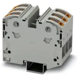 High current terminal, plug-in connection, 2.5-35 mm², 6 pole, 125 A, 8 kV, gray, 3212068