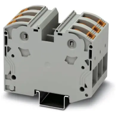 High current terminal, plug-in connection, 2.5-35 mm², 6 pole, 125 A, 8 kV, gray, 3212068 - 1