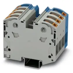High current terminal, plug-in connection, 2.5-35 mm², 8 pole, 125 A, 8 kV, gray/blue, 3212069