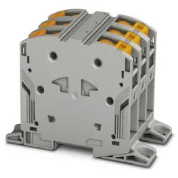 High current terminal, plug-in connection, 10-70 mm², 6 pole, 150 A, 8 kV, gray, 3260057