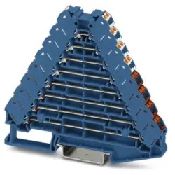 Shunting distributor, push-in connection, 0.14-2.5 mm², 2 pole, 8 A, 4 kV, blue, 3270134