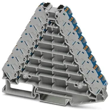 Potential distributor, push-in connection, 0.14-2.5 mm², 2 pole, 17.5 A, 4 kV, gray, 3270249 - 1